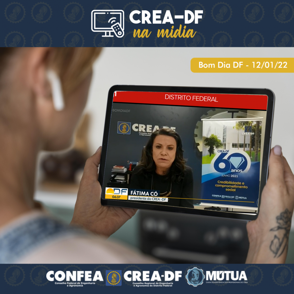 Bom Dia DF - 12/01/2022: Presidente do Crea-DF fala sobre a importância da manutenção de viadutos | Conselho Regional de Engenharia e Agronomia do DF Bom Dia DF - 12/01/2022: Presidente do Crea-DF fala sobre a importância da manutenção de viadutos | Conselho Regional de Engenharia e Agronomia do DF